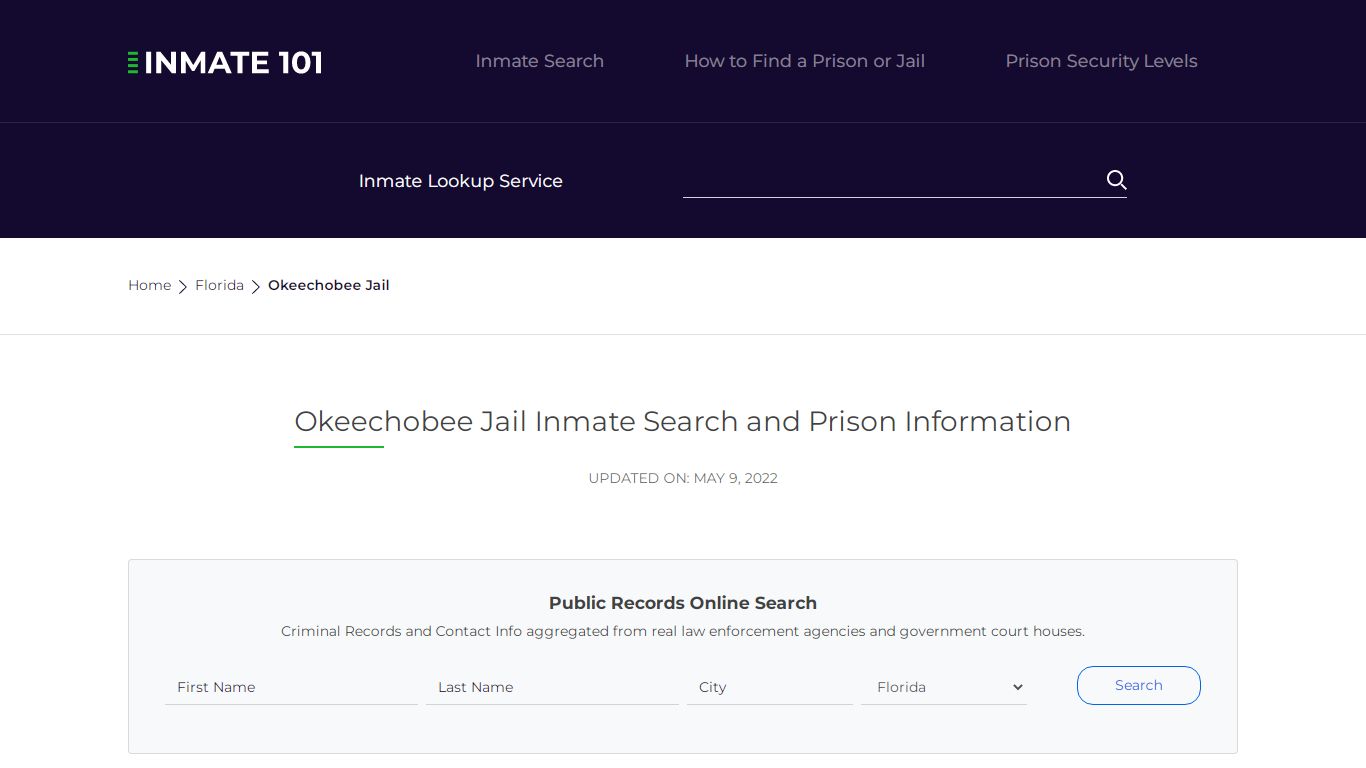 Okeechobee Jail Inmate Search, Visitation, Phone no ...